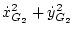 $\displaystyle \dot x_{G_2}^2 + \dot y_{G_2}^2$